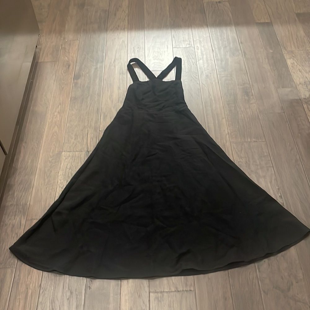 Astr Black Square Neck Midi Dress - Picture 4 of 10